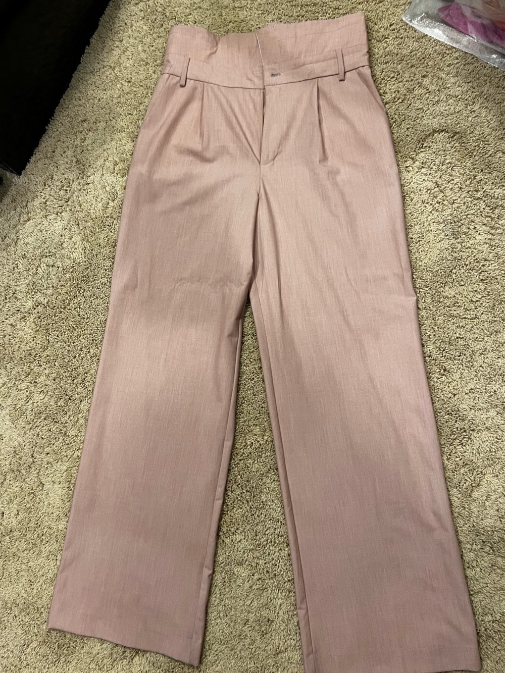 Zara Blush Wide-Leg Pants